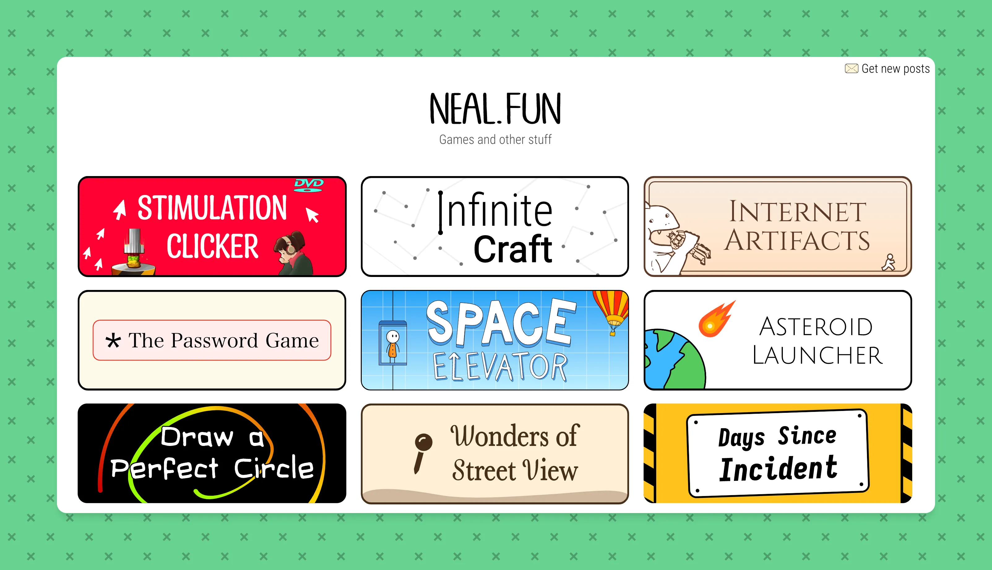 Screengrab of Neal.fun&#x27;s website