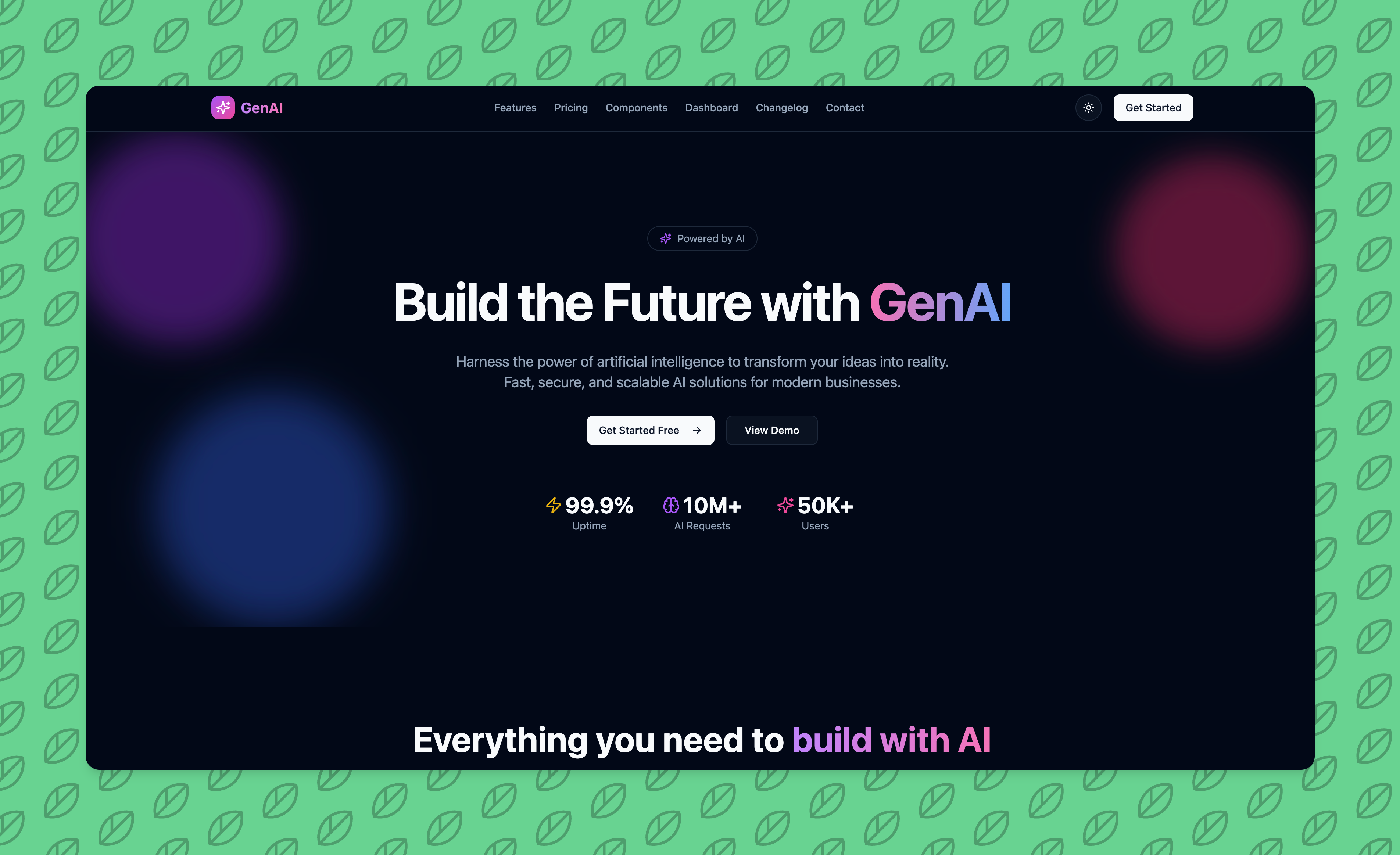Preview of Gen AI Startup Theme