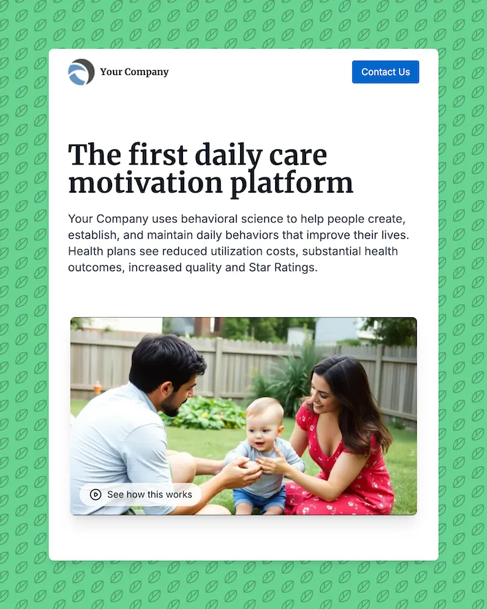 Preview of Modern Company Theme
