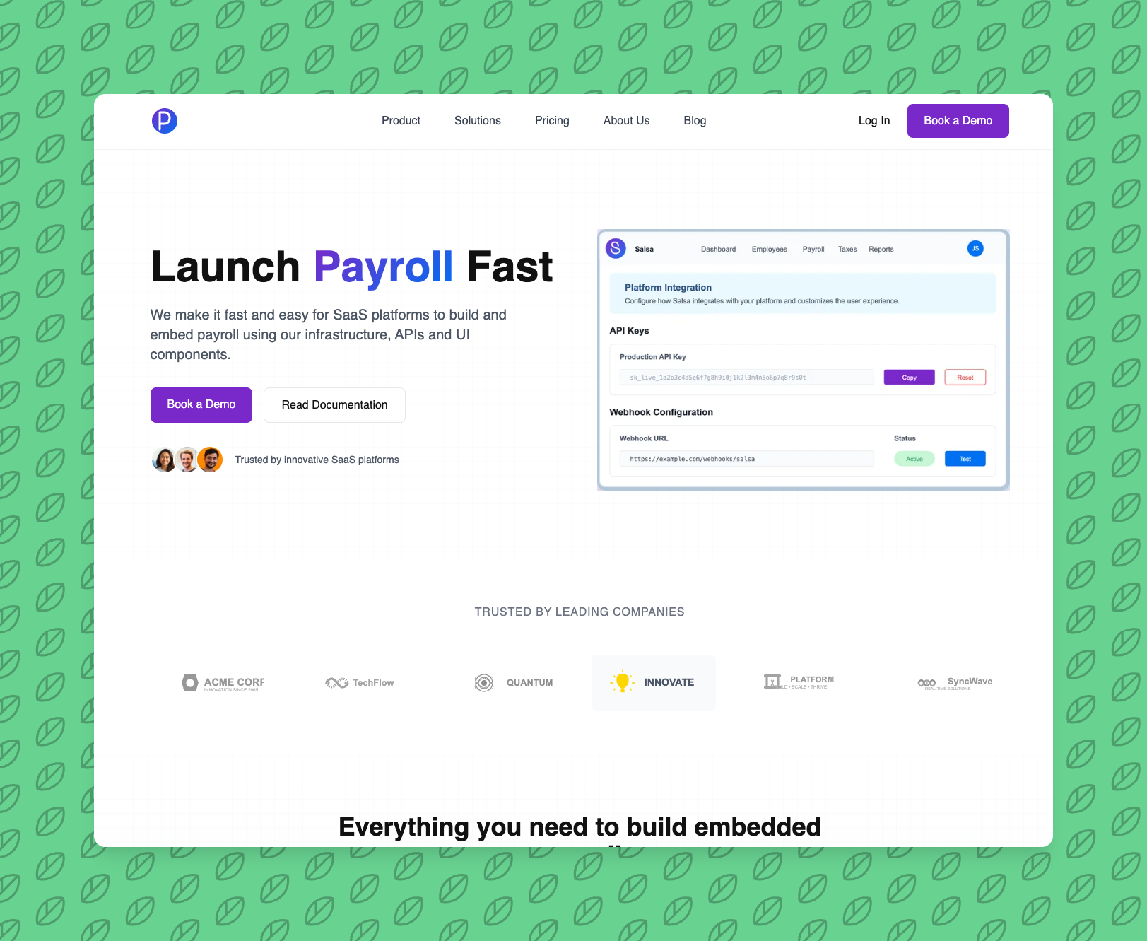 Preview of Payflo Theme